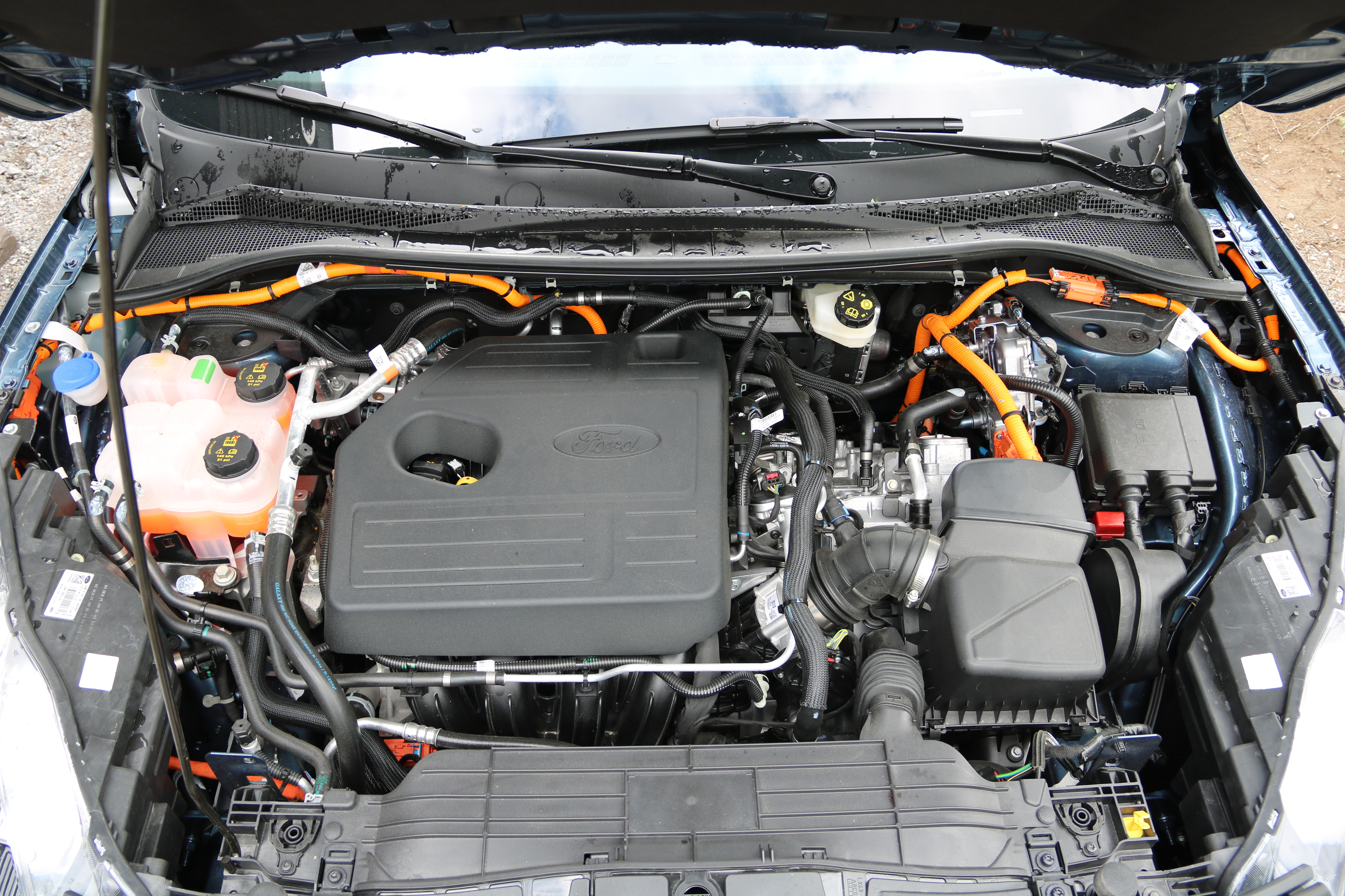 Ford Kuga PHEV engine hood open