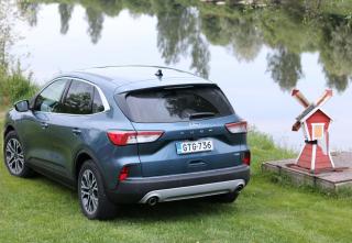Ford Kuga PHEV next to a river